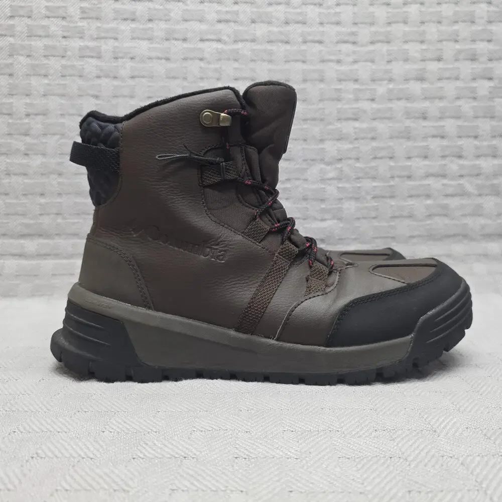 Columbia YM5975-231 Boots Mens Size 9.5 Brown Waterproof Insulated Lined